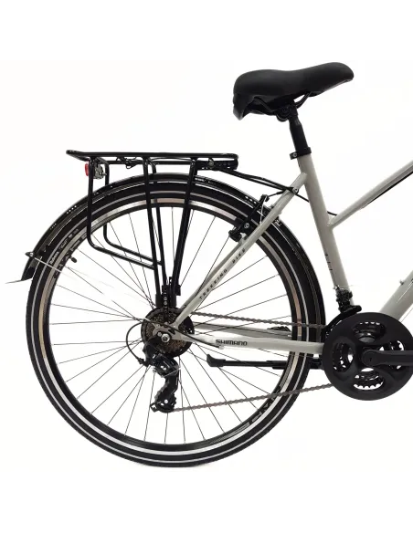 Rower Trekkingowy Damski 28 Stal Bagażnik Światła Dzwonek Błotniki Cyngle