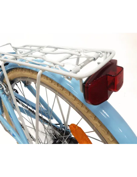 Rower Miejski Damski 26 Stalowy Retro Bagażnik Stopka Oświetlenie Dzwonek