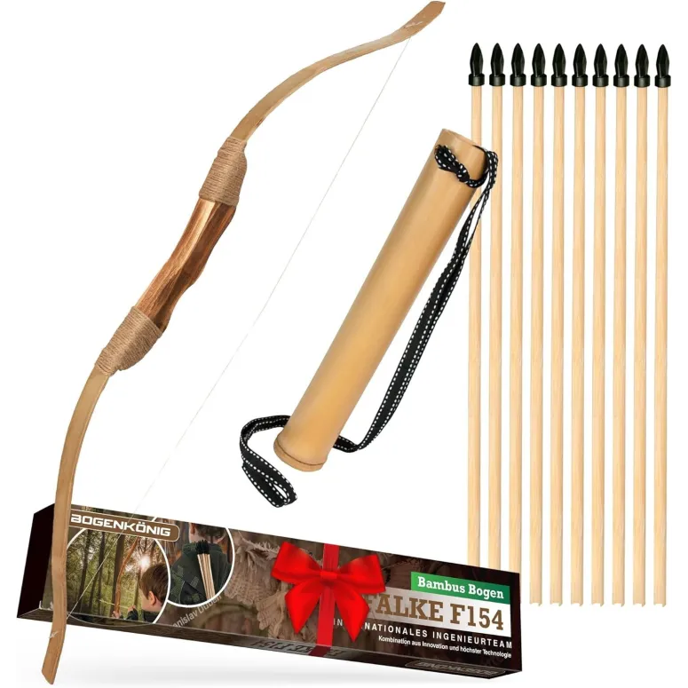 Łuk Dla Dzieci Zestaw Łucznika Bogenkönig Falke F154 Tarcza Kołczan Strzały