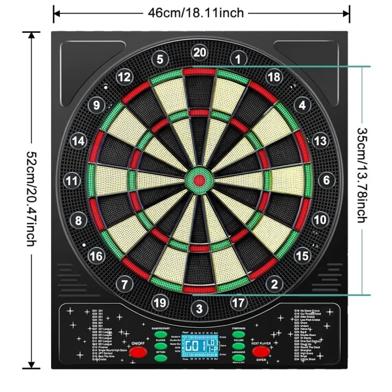 Tarcza Do Rzutek Zestaw Mejasg Electronic Dartboard Profesjonalna 6-Rzutek