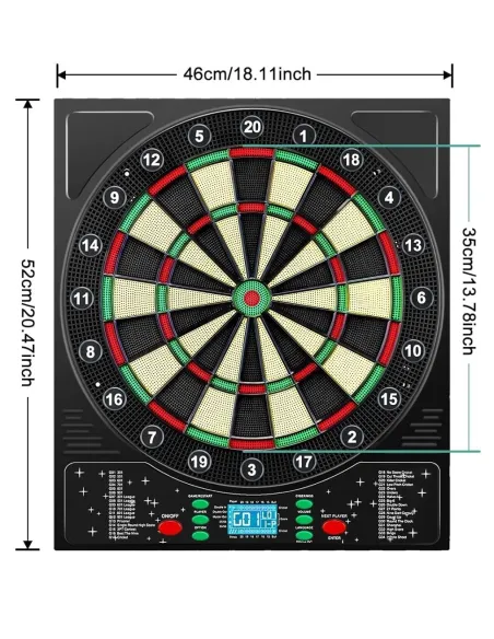 Tarcza Do Rzutek Zestaw Mejasg Electronic Dartboard Profesjonalna 6-Rzutek