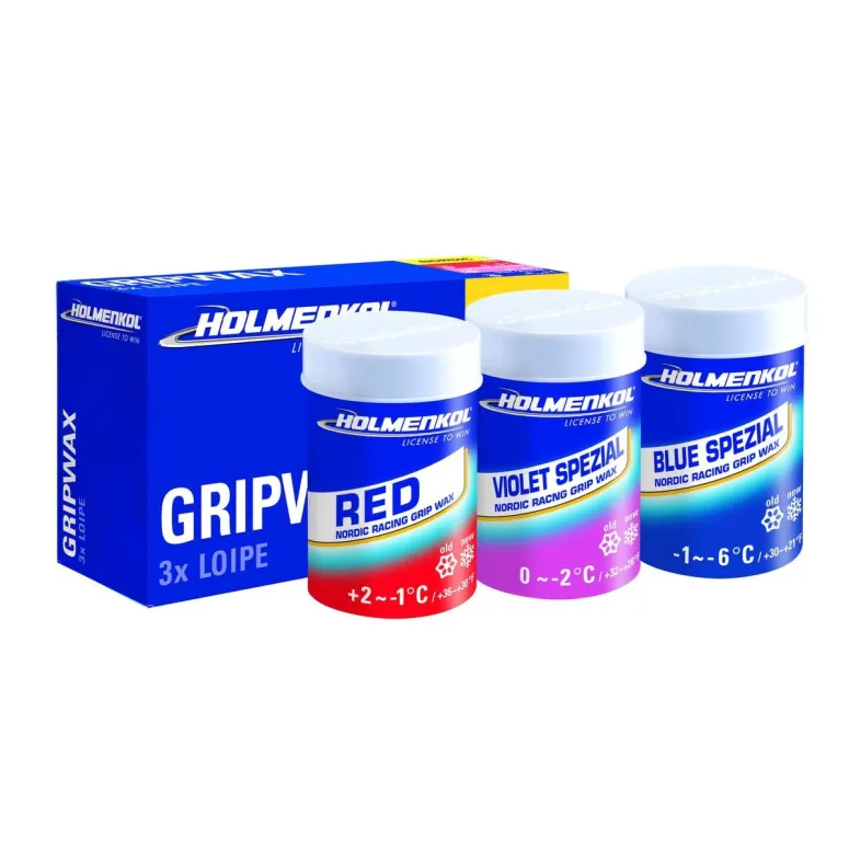 Zestaw Wosków Do Nart Biegowych Holmenkol Loipe Grip Wax 3 x 45 g Smar