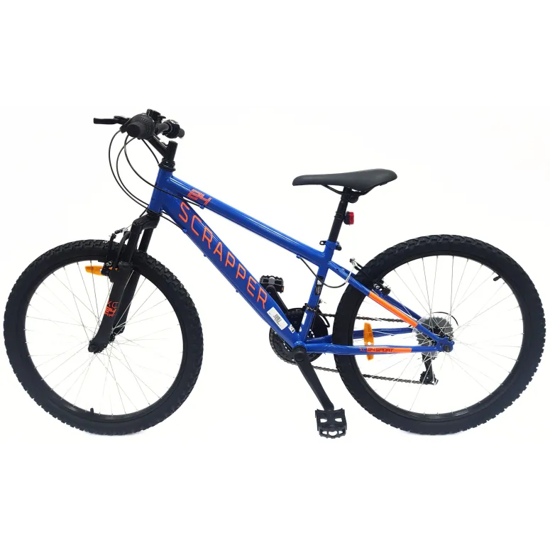 Rower Górski Dziecięcy 24 MTB Hardtail Revo Dzwonek Oświetlenie Odblaski