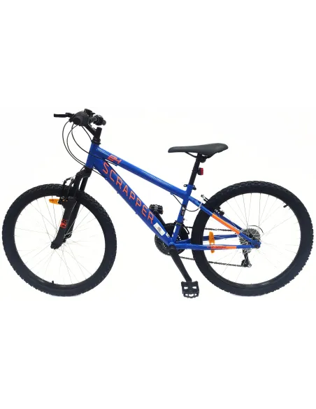 Rower Górski Dziecięcy 24 MTB Hardtail Revo Dzwonek Oświetlenie Odblaski