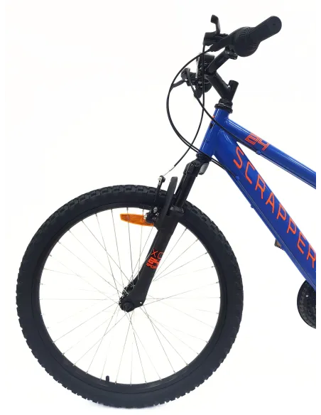 Rower Górski Dziecięcy 24 MTB Hardtail Revo Dzwonek Oświetlenie Odblaski