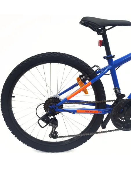 Rower Górski Dziecięcy 24 MTB Hardtail Revo Dzwonek Oświetlenie Odblaski