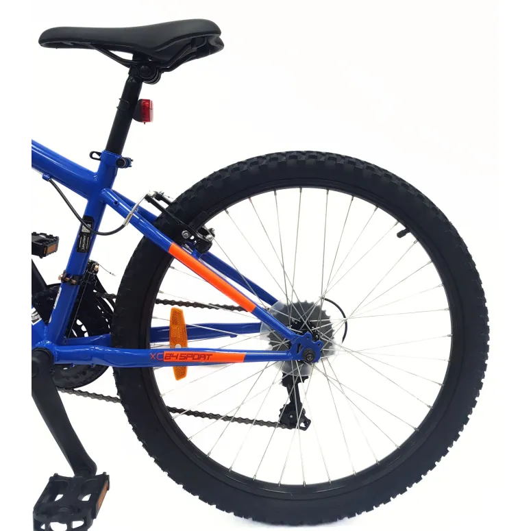 Rower Górski Dziecięcy 24 MTB Hardtail Revo Dzwonek Oświetlenie Odblaski