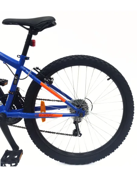 Rower Górski Dziecięcy 24 MTB Hardtail Revo Dzwonek Oświetlenie Odblaski