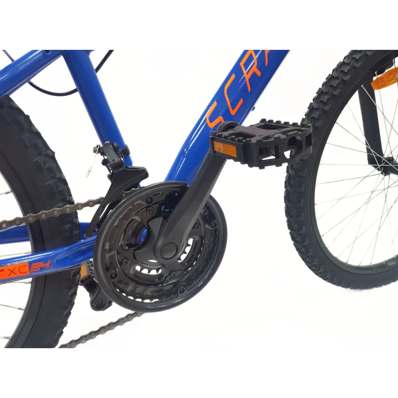 Rower Górski Dziecięcy 24 MTB Hardtail Revo Dzwonek Oświetlenie Odblaski