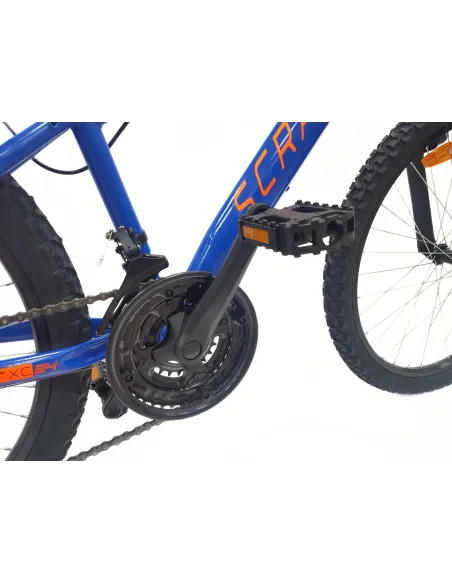 Rower Górski Dziecięcy 24 MTB Hardtail Revo Dzwonek Oświetlenie Odblaski