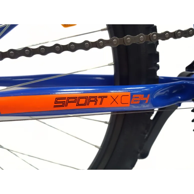 Rower Górski Dziecięcy 24 MTB Hardtail Revo Dzwonek Oświetlenie Odblaski