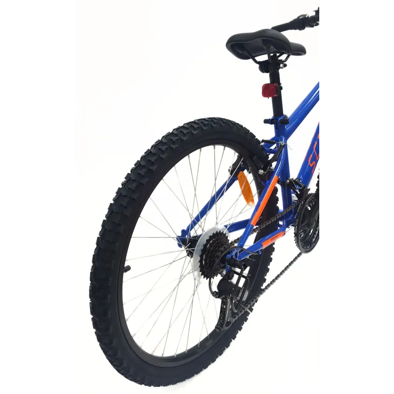 Rower Górski Dziecięcy 24 MTB Hardtail Revo Dzwonek Oświetlenie Odblaski