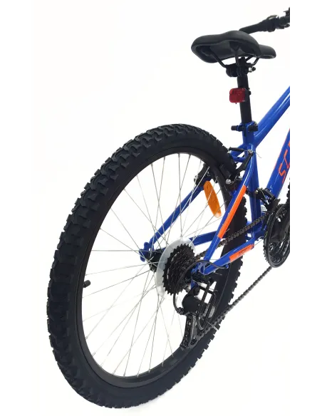 Rower Górski Dziecięcy 24 MTB Hardtail Revo Dzwonek Oświetlenie Odblaski