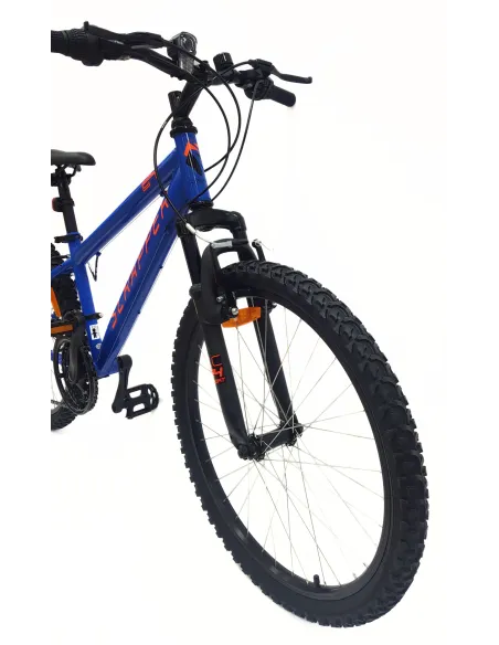 Rower Górski Dziecięcy 24 MTB Hardtail Revo Dzwonek Oświetlenie Odblaski