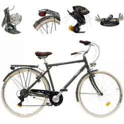 Rower Miejski Męski 28 ALU Revoshift Bagażnik Błotniki Oświetlenie Stopka