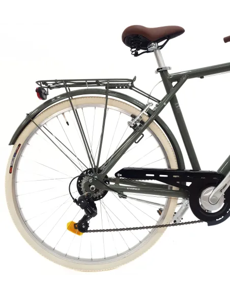Rower Miejski Męski 28 ALU Revoshift Bagażnik Błotniki Oświetlenie Stopka