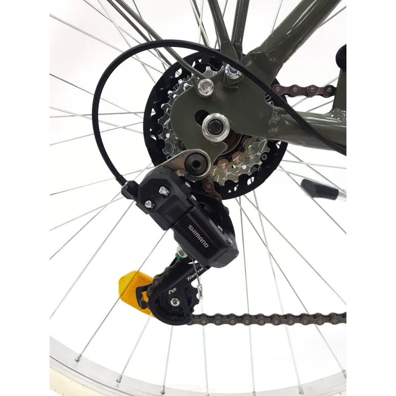 Rower Miejski Męski 28 ALU Revoshift Bagażnik Błotniki Oświetlenie Stopka