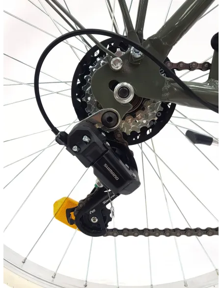 Rower Miejski Męski 28 ALU Revoshift Bagażnik Błotniki Oświetlenie Stopka