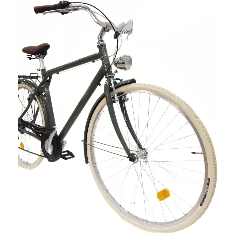 Rower Miejski Męski 28 ALU Revoshift Bagażnik Błotniki Oświetlenie Stopka