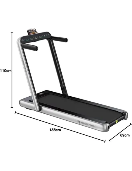 Bieżnia Elektryczna Mobvoi Home PRO Srebrna Domowa Składana Pilot 120 kg