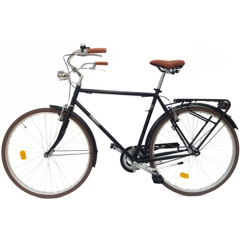 Rower Miejski Męski 28 Stal VBrake Błotniki Bagażnik Światła Dzwonek Stopka