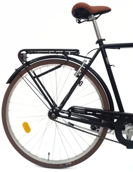 Rower Miejski Męski 28 Stal VBrake Błotniki Bagażnik Światła Dzwonek Stopka