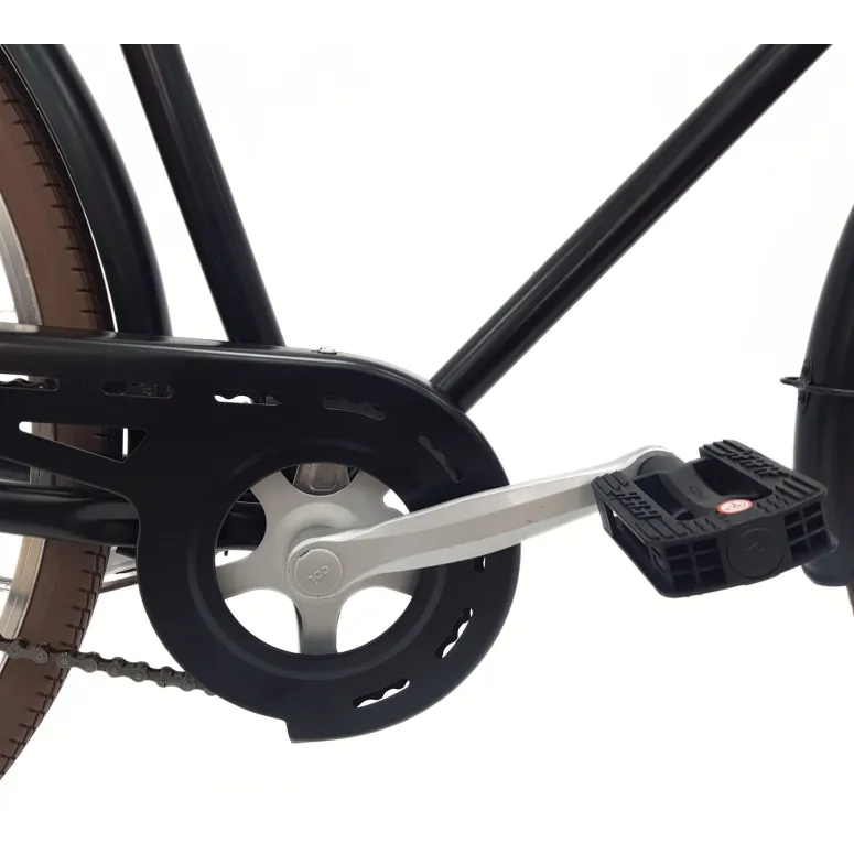 Rower Miejski Męski 28 Stal VBrake Błotniki Bagażnik Światła Dzwonek Stopka