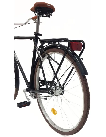 Rower Miejski Męski 28 Stal VBrake Błotniki Bagażnik Światła Dzwonek Stopka