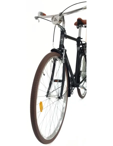 Rower Miejski Męski 28 Stal VBrake Błotniki Bagażnik Światła Dzwonek Stopka