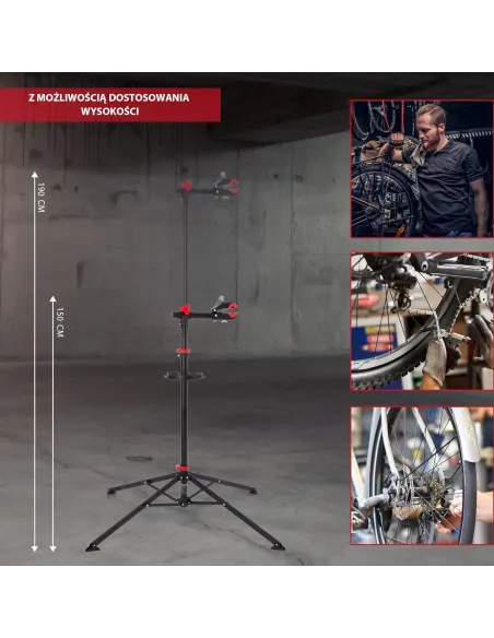 Stojak Serwisowy Na Rower Ultrasport Stabilny Regulowany Tacka Do 30 kg