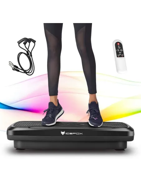 Platforma Wibracyjna Icefox 3D 200 W Płyta 10 Programów Treningowych