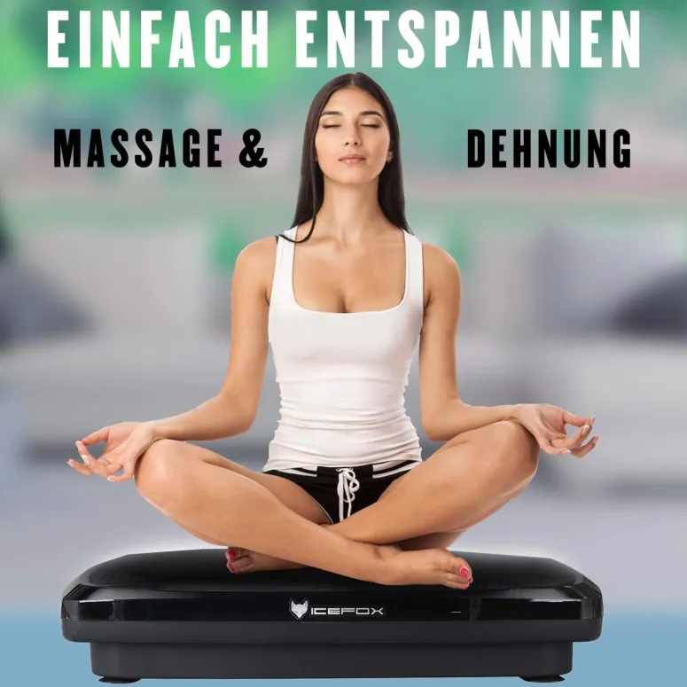 Platforma Wibracyjna Icefox 3D 200 W Płyta 10 Programów Treningowych