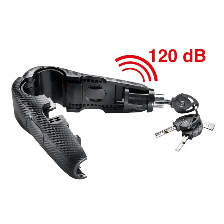 Alarm Motocykl Blokada Dźwigni Jednośladów KH-Security Grip Lock 120dB