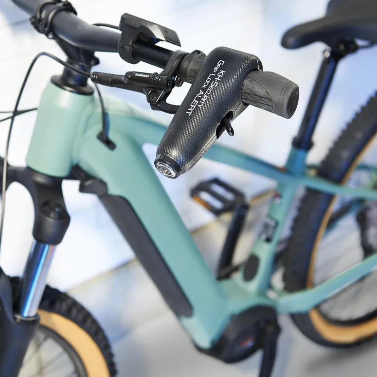 Alarm Motocykl Blokada Dźwigni Jednośladów KH-Security Grip Lock 120dB