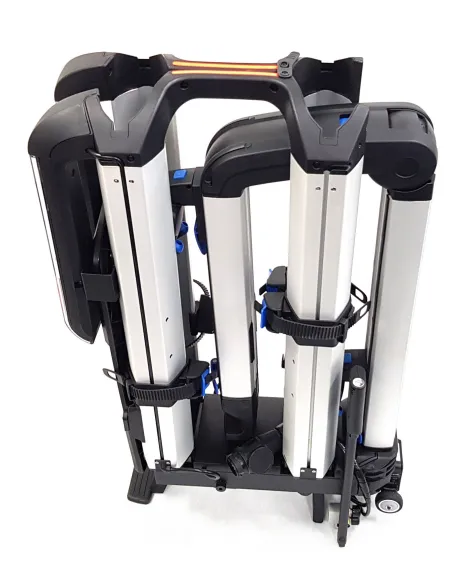 Bagażnik Rowerowy Na Rowery XLC Almada Work-E Składany Rowery 2 x 30kg LED