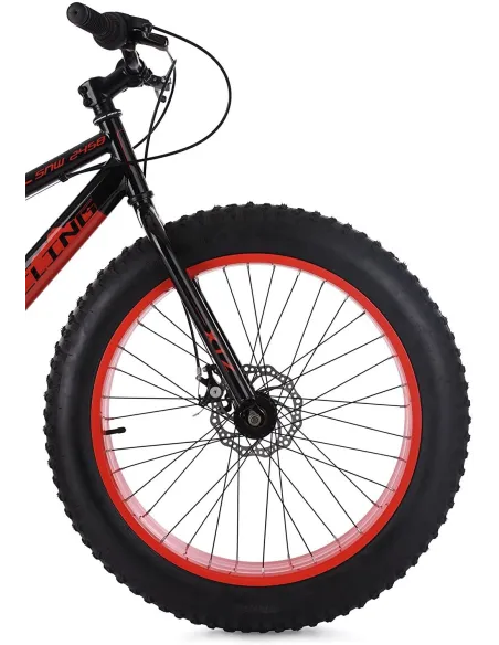 Rower Chłopięcy Fatbike 24 Grube Opony Komunia