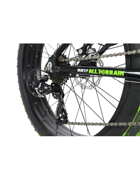 Rower Fatbike Uniwersalny MTB 24 Szerokie Opony Aluminium Hamulce Tarcze