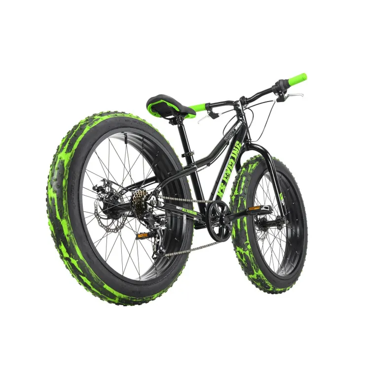 Rower Fatbike Uniwersalny MTB 24 Szerokie Opony Aluminium Hamulce Tarcze