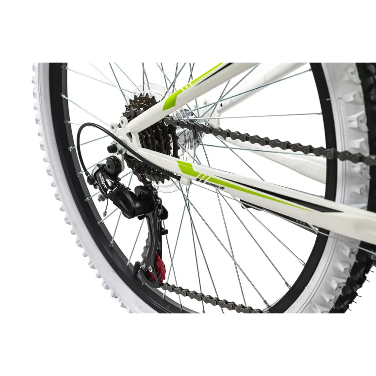 Rower Górski Dziecięcy 24 Stal Microshift Góral V-Brake Odblaski Stopka