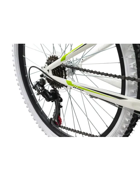 Rower Górski Dziecięcy 24 Stal Microshift Góral V-Brake Odblaski Stopka