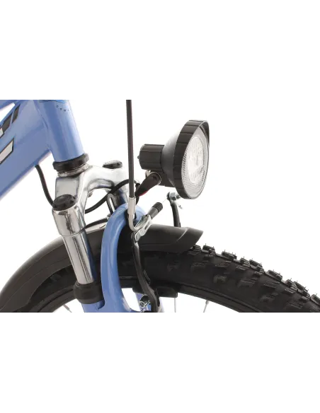 Dziecięcy Rower Górski 24 Stal MTB Amortyzacja Błotniki Oświetlenie Dzwonek