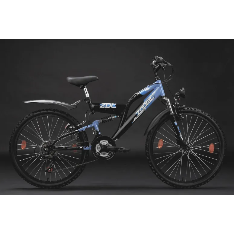 Dziecięcy Rower Górski 24 Stal MTB Amortyzacja Błotniki Oświetlenie Dzwonek