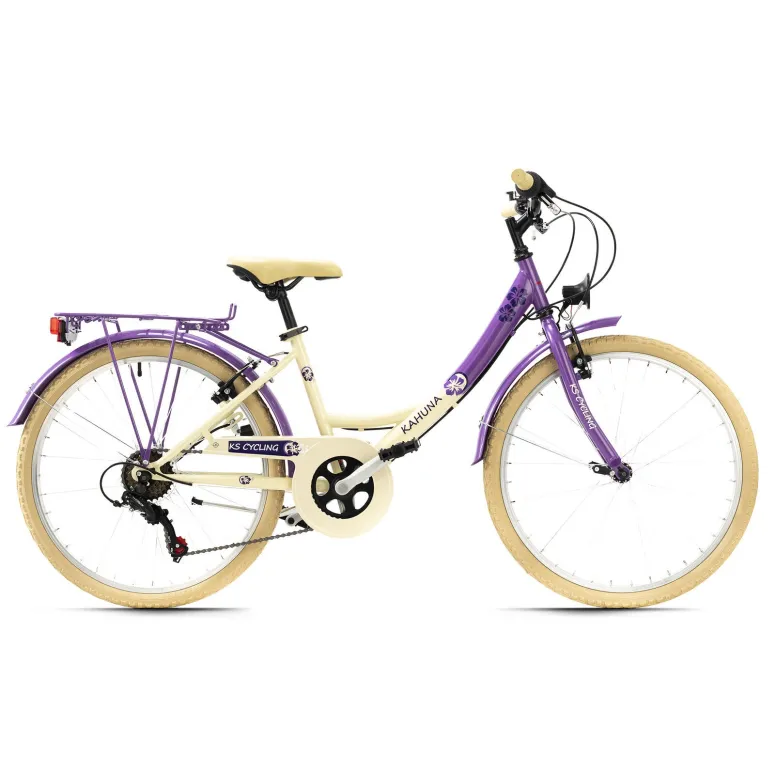 Dziewczęcy Rower Miejski Damka 24 Światła Bagażnik - 1