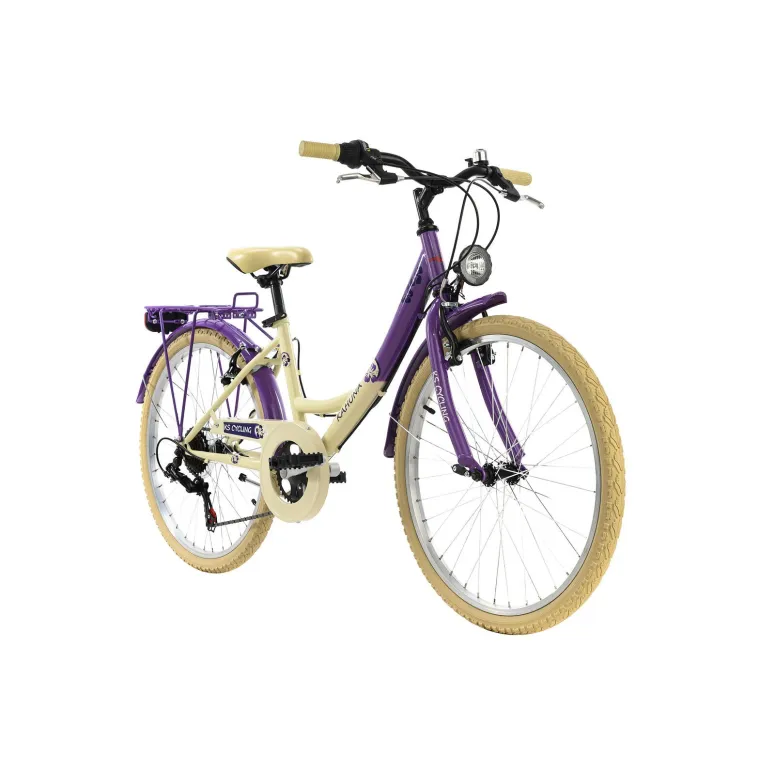 Dziewczęcy Rower Miejski Damka 24 Światła Bagażnik - 10