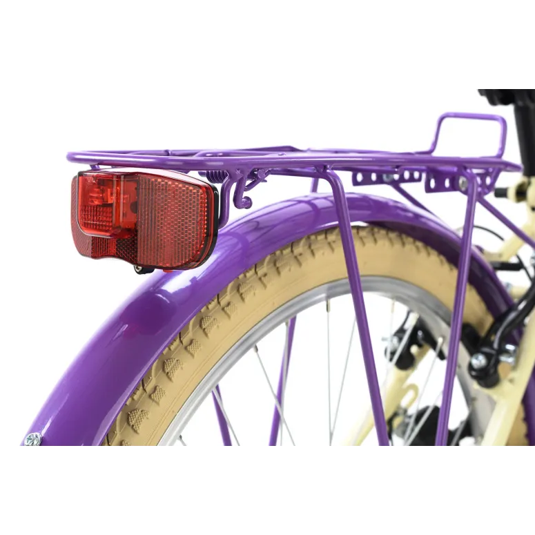 Dziewczęcy Rower Miejski Damka 24 Światła Bagażnik - 7