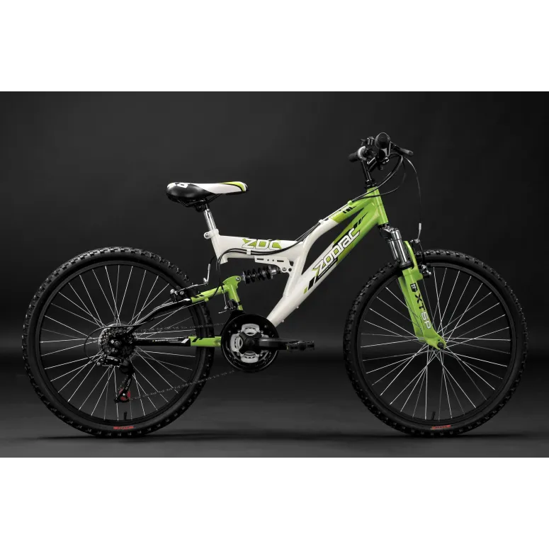 Rower Górski Dziecięcy Młodzieżowy 24 MTB Pełna Amortyzacja Góral Stalowy