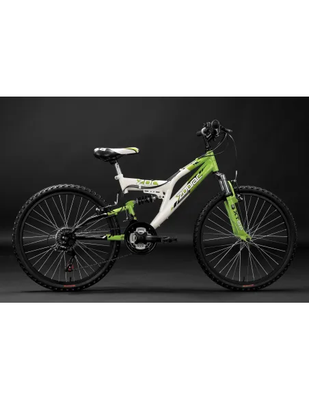 Rower Górski Dziecięcy Młodzieżowy 24 MTB Pełna Amortyzacja Góral Stalowy