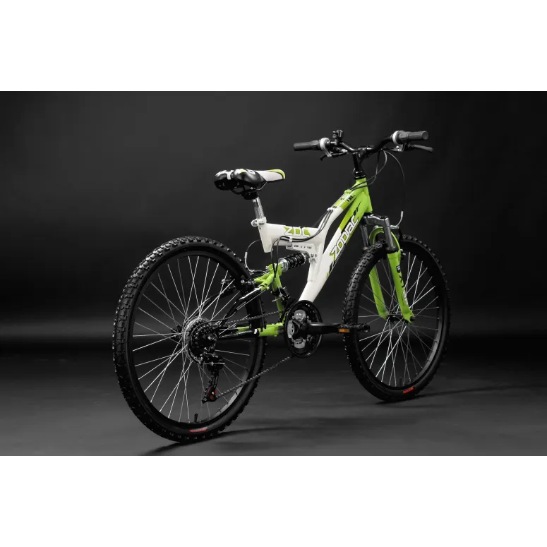 Rower Górski Dziecięcy Młodzieżowy 24 MTB Pełna Amortyzacja Góral Stalowy