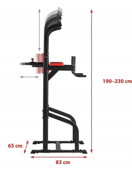Drążek Stacjonarny Ultrasport Do Podciągania Ćwiczeń Wielofunkcyjny Poręcz