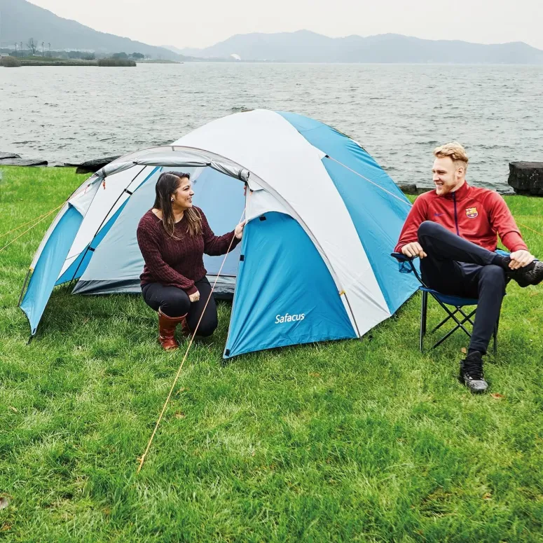 Namiot Turystyczny Safacus 4 osobowy Rodzinny Kempingowy Wodoodporny 3000mm